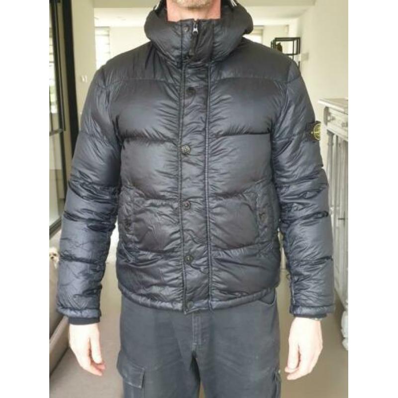 stone island winterjas . gevoerd met dons.XL.Donkerblauw
