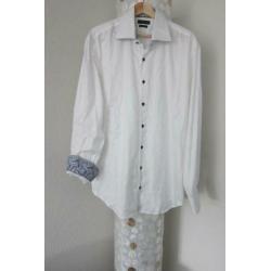 Tommy Hilfiger blouse overhemd fitted wit nieuwstaat 43