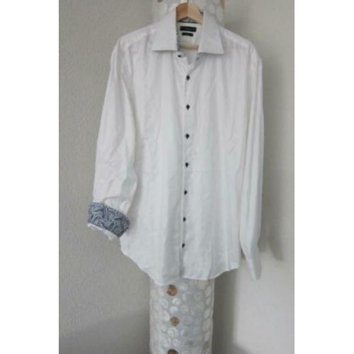 Tommy Hilfiger blouse overhemd fitted wit nieuwstaat 43