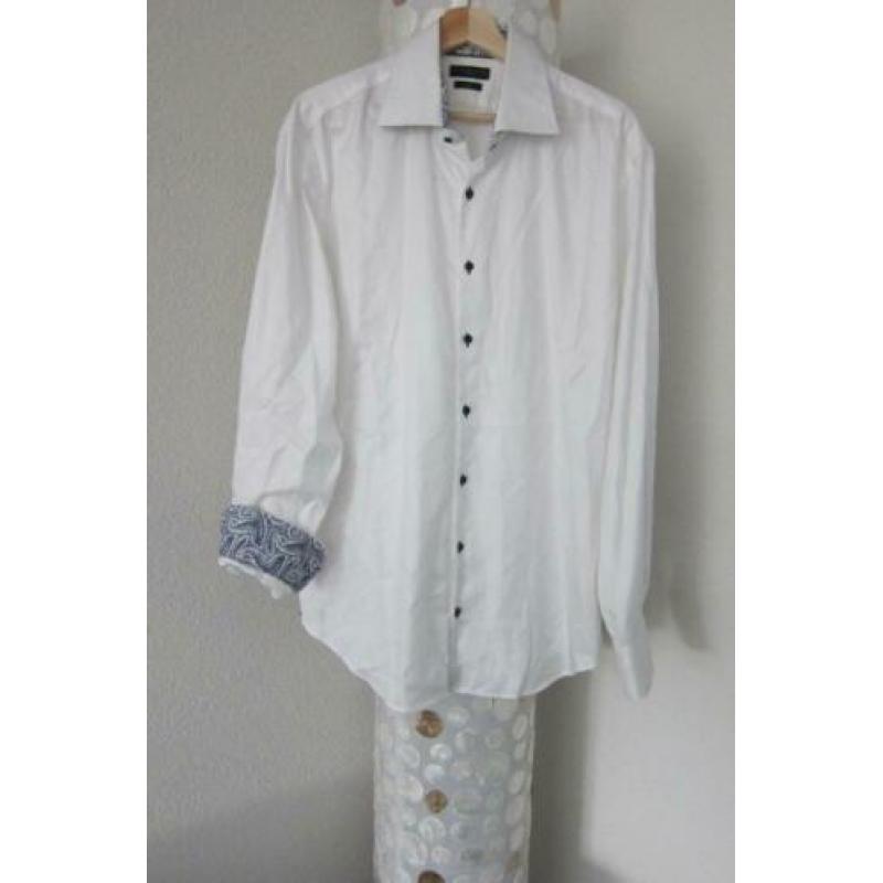 Tommy Hilfiger blouse overhemd fitted wit nieuwstaat 43