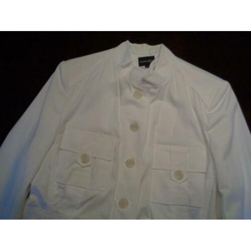 CLAUDIA STRATER military look witte blazer