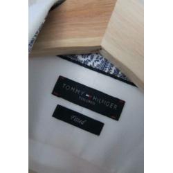 Tommy Hilfiger blouse overhemd fitted wit nieuwstaat 43
