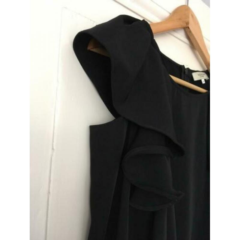 NIEUW: Selected Femme Blouse Cut Out Shoulder Zwart Maat 38