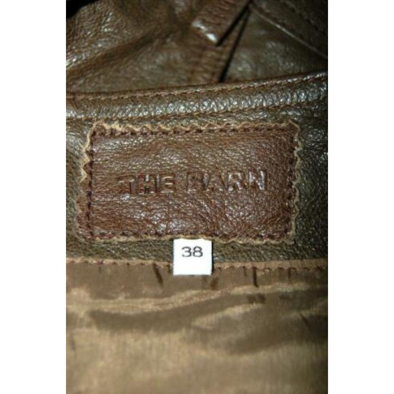 THE BARN leren rok, lederen rokje, leer, bruin, Mt. 38