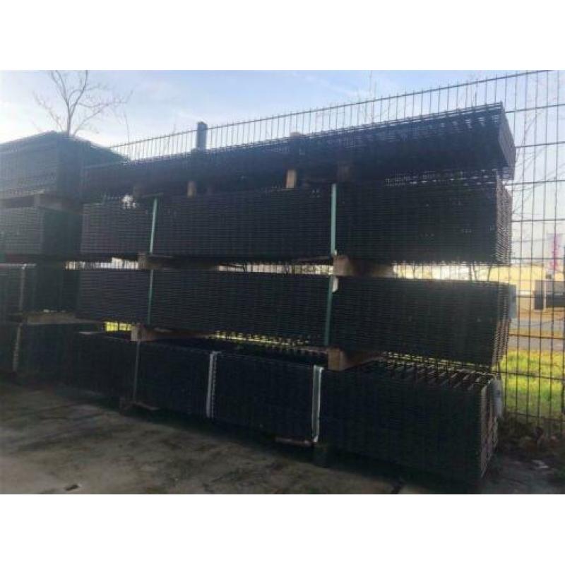 Dubbelstaafsmat 100m 6x5x6 Zwart RAL 9005 Hekwerk 63cm hoog
