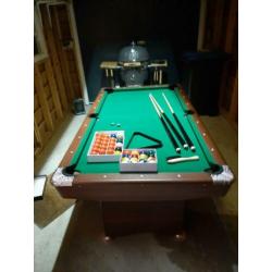 6 ft pooltafel inklapbaar