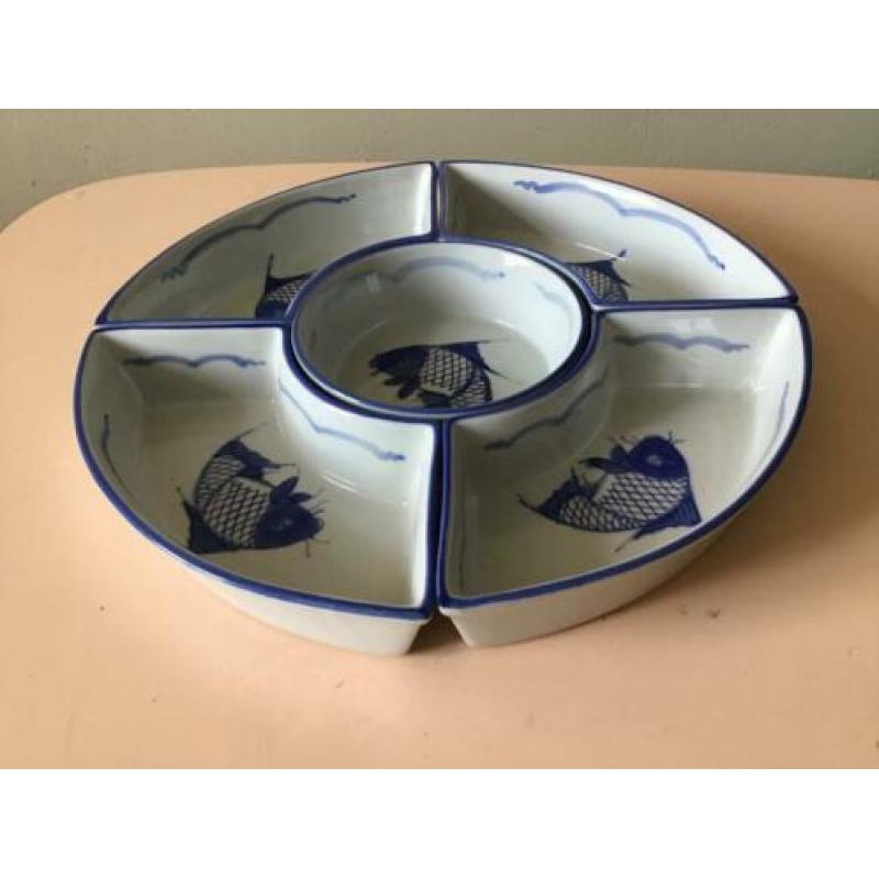 Schalenset 5delig, Chinees porselein, Karper