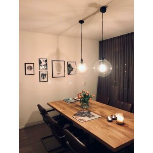 Eiken houten eettafel