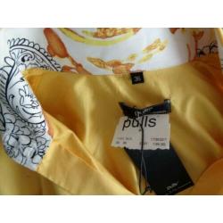 Pulls blouse, okergeel, nieuw met labels, maat 36