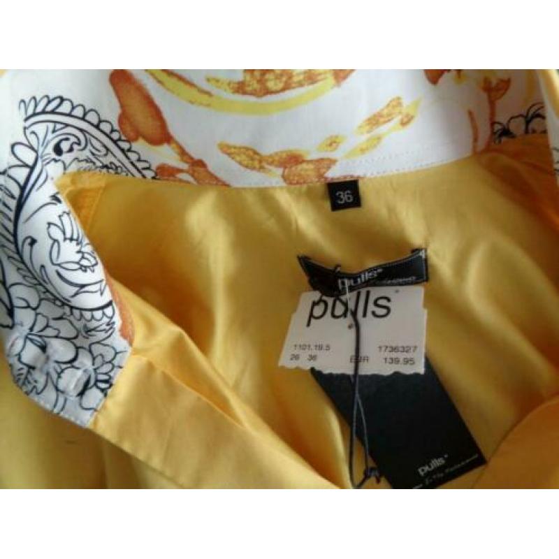 Pulls blouse, okergeel, nieuw met labels, maat 36