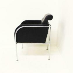 Leren Stoelen, Leren Fauteuils, Zwart Leer, Vergaderstoelen