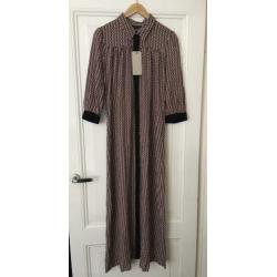 NIEUW: Selected Femme Retro Fifties Jurk Lang Print Maat M