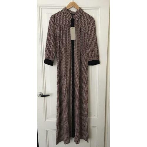 NIEUW: Selected Femme Retro Fifties Jurk Lang Print Maat M