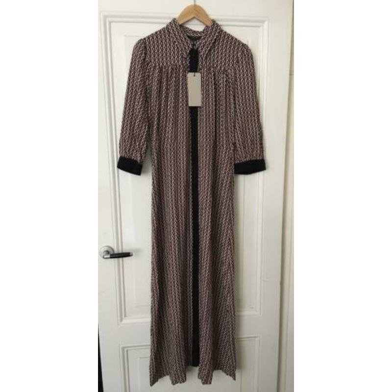 NIEUW: Selected Femme Retro Fifties Jurk Lang Print Maat M