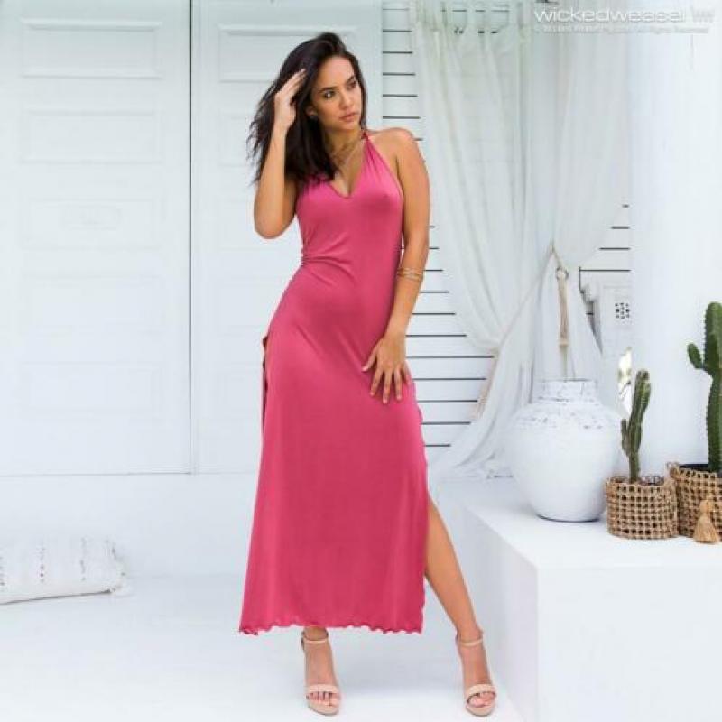 Wicked weasel cosmopolitan deluxe maxi jurk M bikinifun