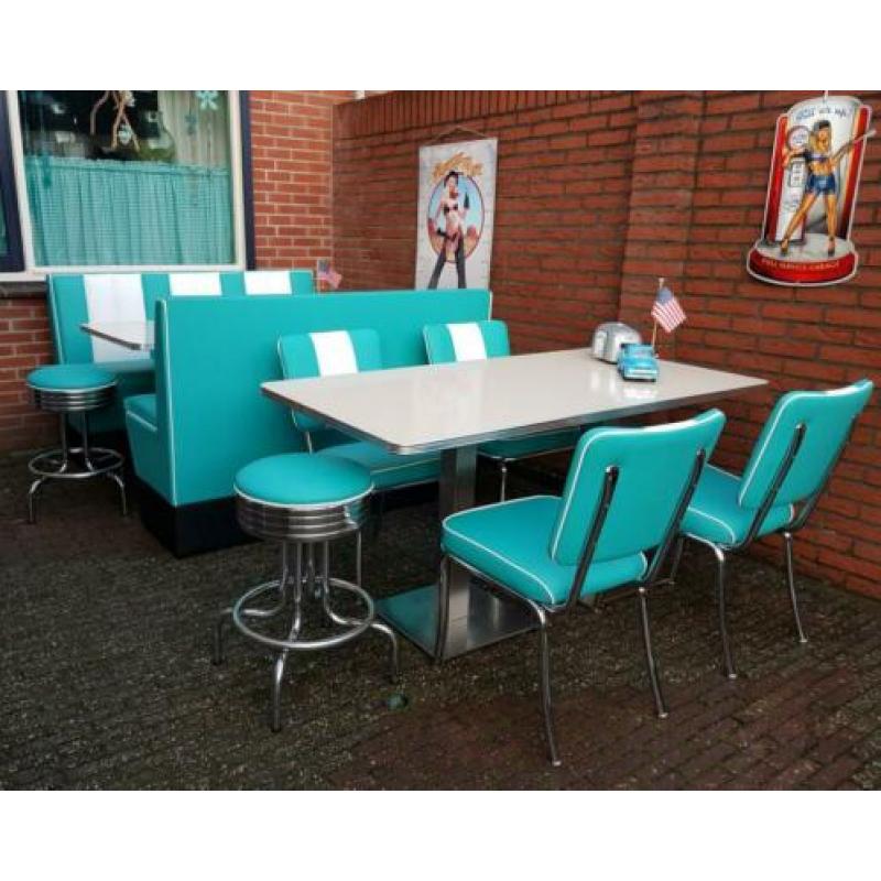 Amerikaanse diner banken Bel Air diner tafel fifties sixties