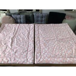 2x BOXKLEED zgan roze wit 82 x 98 cm nu samen 5,00 meisje