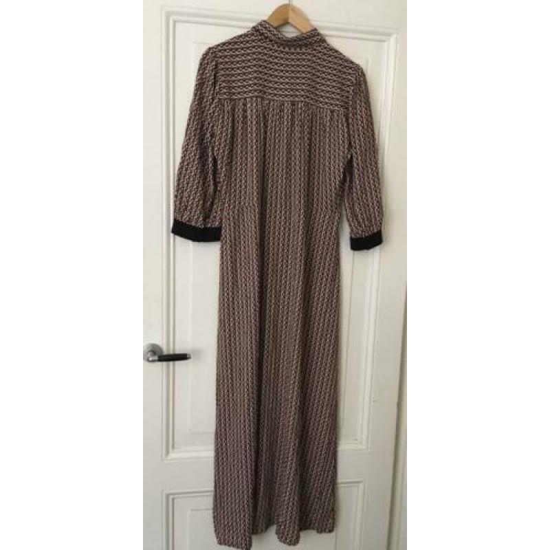 NIEUW: Selected Femme Retro Fifties Jurk Lang Print Maat M