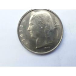 3x Belgische munt: 1, 5, 20 franc Koning Boudewijn