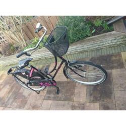 Meisjes fiets 24 inch, leeftijd 7-11 jaar