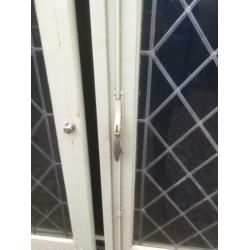 Jaren 30 originele glas in lood tuindeuren.