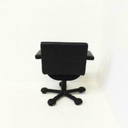 Verrijdbare Vergaderstoelen, Leren Stoelen, Burostoel, Zwart
