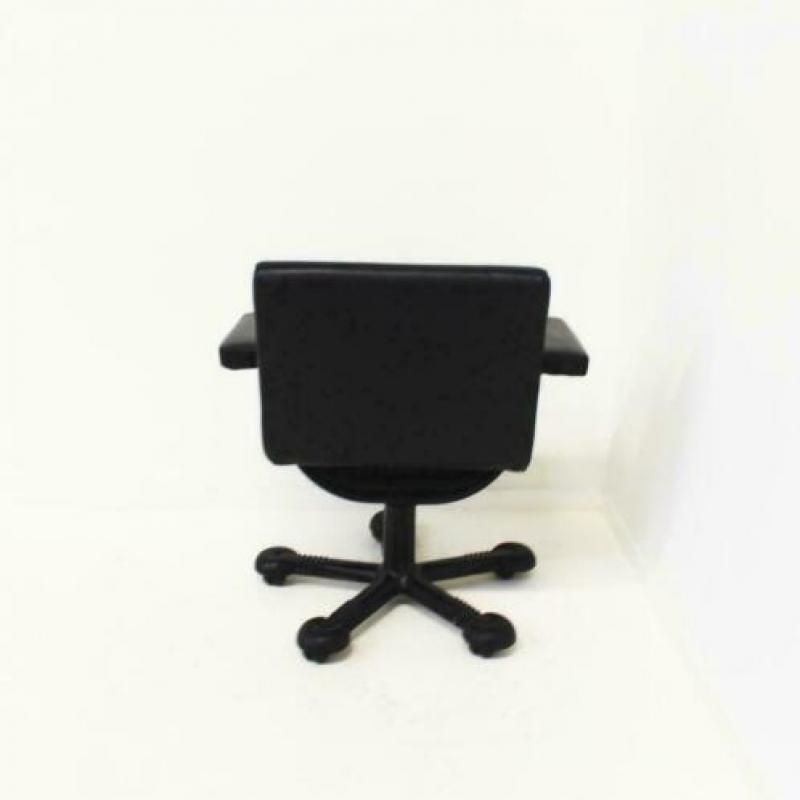 Verrijdbare Vergaderstoelen, Leren Stoelen, Burostoel, Zwart