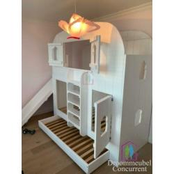 Bedhuisje Boomhutbed Steigerhout Aladdin GRATIS MONTAGE!