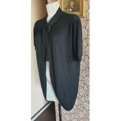 ZGAN prachtig lang zwarte YAYA vest mt L 42/44, vestje zwart