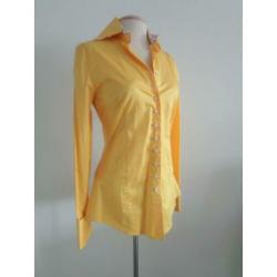 Pulls blouse, okergeel, nieuw met labels, maat 36