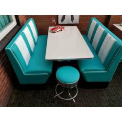 Amerikaanse diner banken Bel Air diner tafel fifties sixties