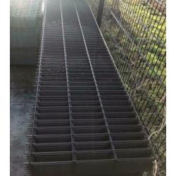 Dubbelstaafsmat 100m 6x5x6 Zwart RAL 9005 Hekwerk 63cm hoog