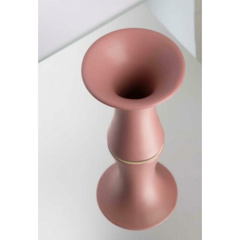 Vintage matroze vaasje roze mat
