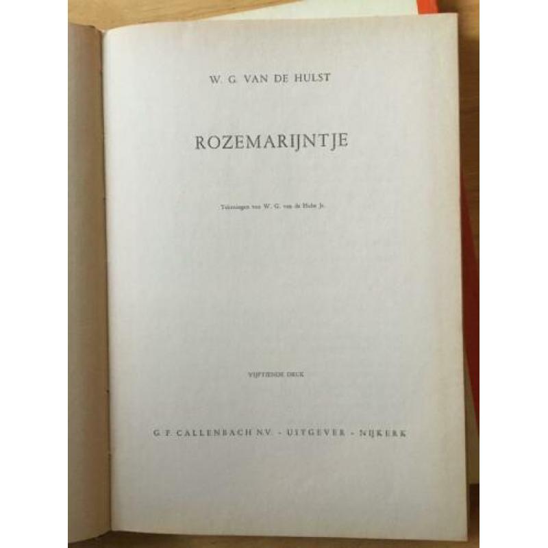 5 kinderboeken Rozemarijntje van W.G. van de Hulst (setprijs