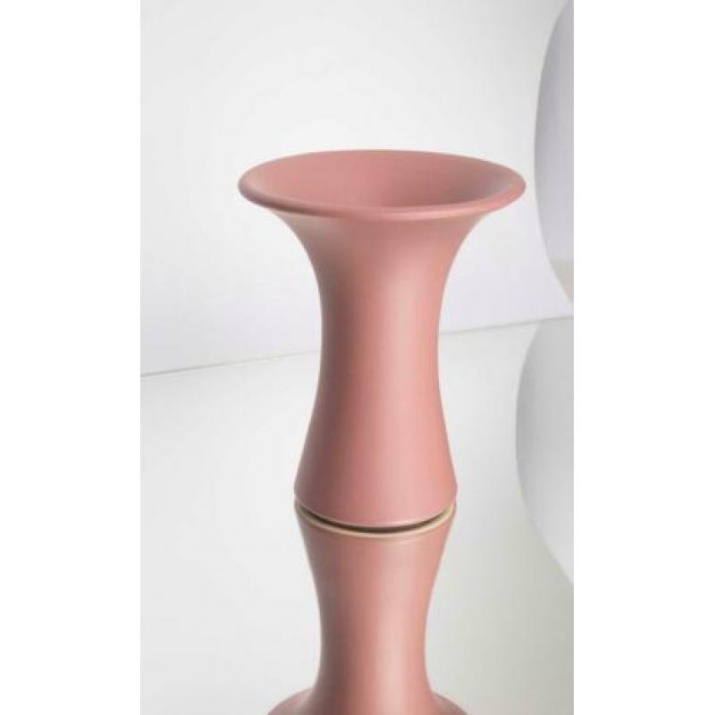 Vintage matroze vaasje roze mat