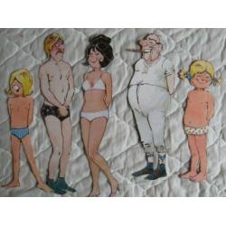 Jan, Jans en de kinderen - Papieren aankleedpoppen + kleding