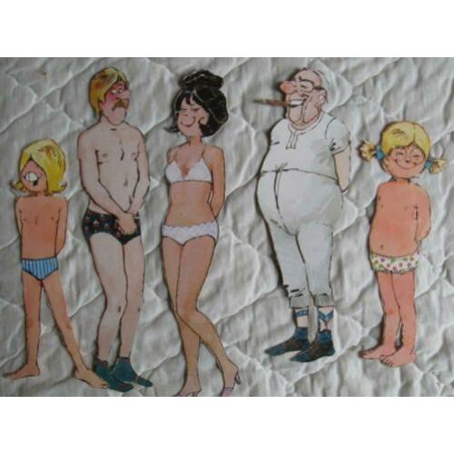 Jan, Jans en de kinderen - Papieren aankleedpoppen + kleding