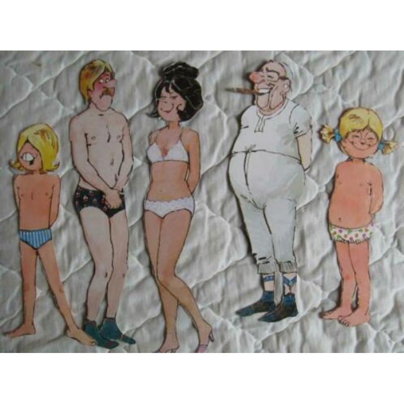 Jan, Jans en de kinderen - Papieren aankleedpoppen + kleding