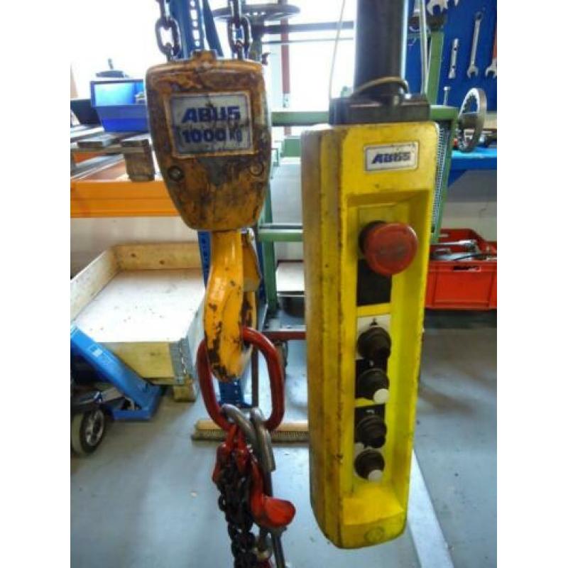 Kraanbaan bovenloopkraan Abus 1000 Kg. 7 meter