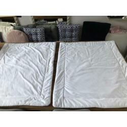 2x BOXKLEED zgan roze wit 82 x 98 cm nu samen 5,00 meisje
