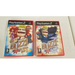 Playstation 2 Buzz set compleet in doos