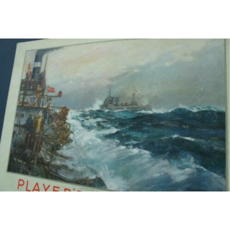 Player's navy cut tobacco & cigarettes bord karton vintage