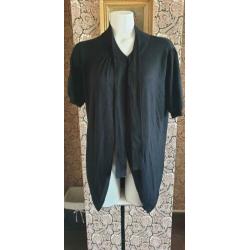 ZGAN prachtig lang zwarte YAYA vest mt L 42/44, vestje zwart