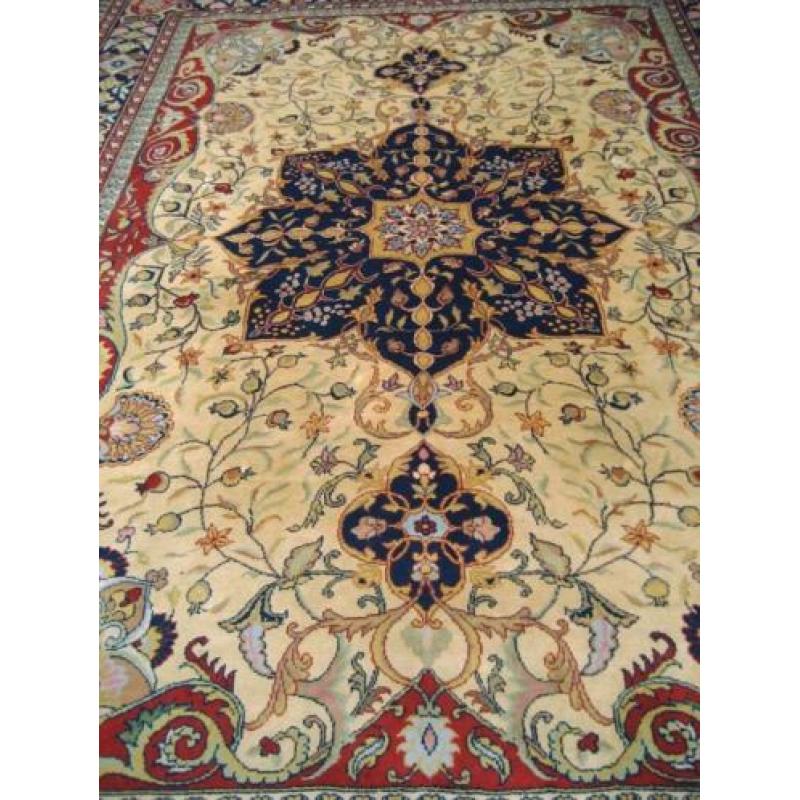 Prachtige Perzisch handgeknoopt tapijt (Tabriz) 255x350 cm