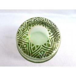 Boheems glas - art deco dekselschaaltje