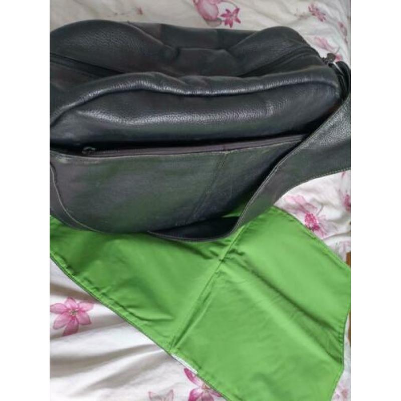 Bugaboo luiertas zwart leder