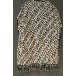 Saint Tropez zwart wit mouwloos vest maat M