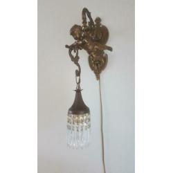 Mooie antieke bronzen schemerlampen