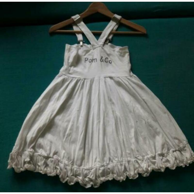 Pom Pom jurk / overgooier maat 122-128 Merk kleding