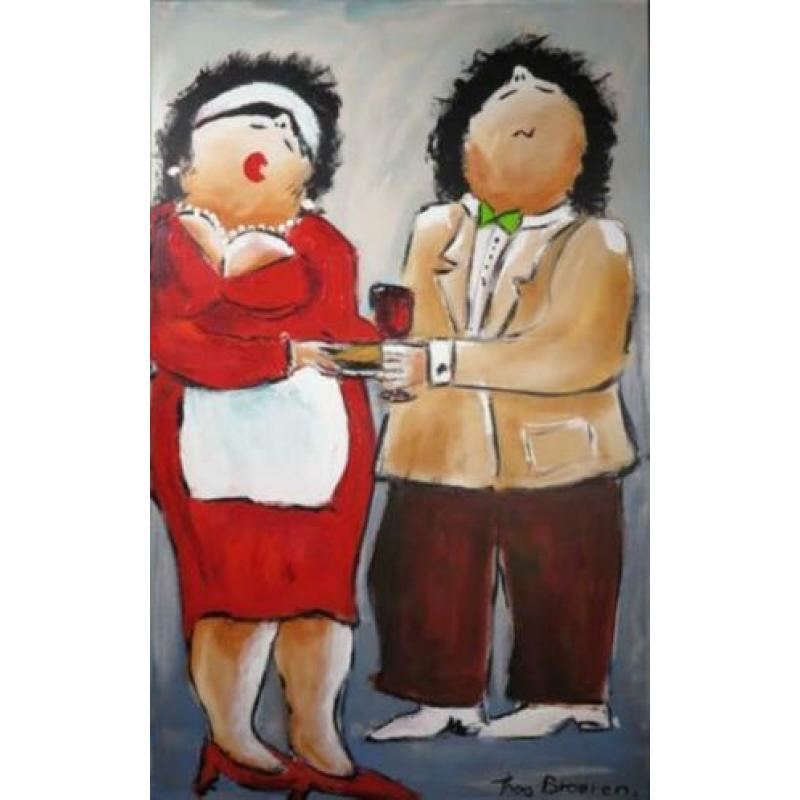 Collectie Theo Broeren acryl op doek- 50% op grafisch werk